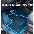 thumbnail image 6 of Carpet Floor Mats for 2012 to 2015 Honda Civic with Anti Slip Heel Pad and Safety Locks - Front and Rear - Black - ecoMats, 6 of 12
