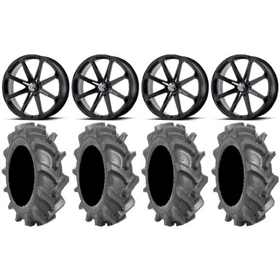 MSA Black Diesel 22" Wheels 37" BKT AT 171 Tires Polaris RZR XP 1000 / PRO XP / Ranger XP 900/1000
