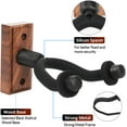 thumbnail image 5 of WINGO Guitar Wall Mounts 2 Pack, Guitar Wall Hanger Holder Stand for Acoustic Electric Guitar Bass Ukulele – Black Walnut Woodbase, 5 of 7