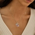 thumbnail image 3 of Beautlace 925 Sterling Silver Heart Rose Necklace,Butterfly Flower Cute Animal Pendant Necklace Jewelry Birthday Christmas Valentines Mother's Day Gifts for Women Mom -February, 3 of 12