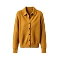 thumbnail image 4 of Tdoqot Womens Button Up Cardigan Sweaters- Casual Collared Long Sleeve Warm Fall Sweaters Tops Size L, 4 of 5