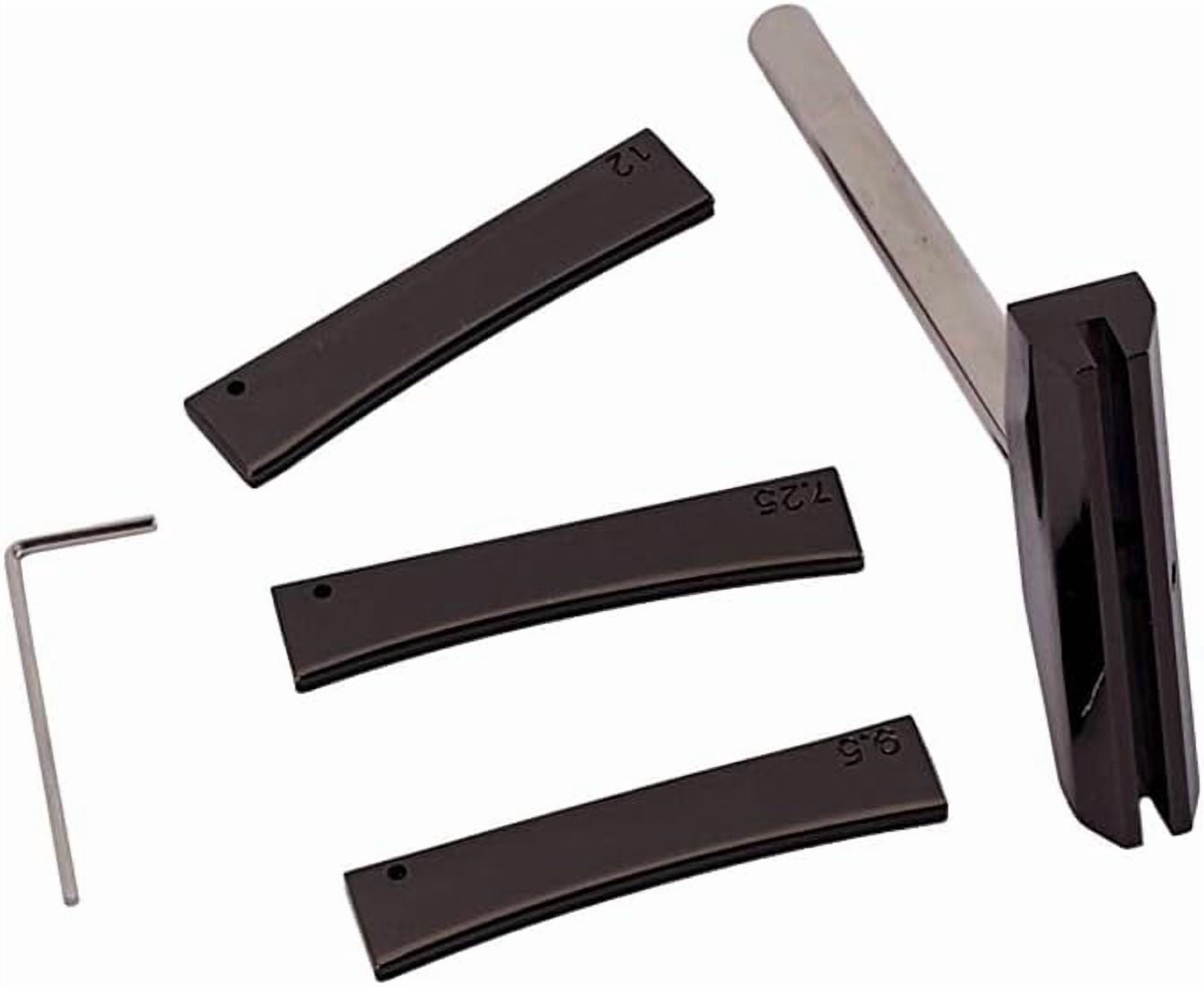 ABCISI Electric Guitar Repair Tool, Alloy Fingerboard Fret Press Caul with 12/7.25/9.5 Inserts, Guitar Fret Adjustment Tool Musical Instrument Accessory - Black