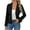 Black, variant on Wiicoznt Blazers for Women Elegant Business Lapel Long Sleeve V Neck Suit Jackets Comfy Solid Color Womens Blazer with Buttons