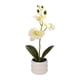 thumbnail image 2 of Artificial Potted Phalaenopsis Orchid with Bendable Stems for Home Office Desk Wedding Decor 1 Count, 2 of 9