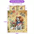 thumbnail image 5 of Cavalier King Charles Spaniel Celebrates Spring and Happy Easter Quilt Bedding Set Dog Lover Gifts 1 Blanket Bed Cover 2 Pillowcases - 02001, 5 of 5