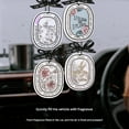 thumbnail image 3 of Elegant Car Perfume Pendant Slow Release Rose Scent Tablet 1 Piece, 3 of 4