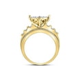 thumbnail image 4 of FB Jewels 10kt Yellow Gold Round Diamond Heart Cluster Bridal Wedding Engagement Ring 1 Cttw Size 6.5, 4 of 4