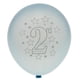 thumbnail image 4 of Globo de látex de 2  degree cumpleaños para bebé con amor, decoración de , suministros para fiestas, accesorio para fotografía Azul y azul claro, 4 of 9
