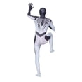 thumbnail image 4 of 2026 New Halloween Spide Cosplay Costume, Black and White Hero Costume Set, Cosplay Set Includes Jumpsuit with Mask, Holiday Party Gifts Halloween Outfit Unisex, 100(2-3 Years), 4 of 7