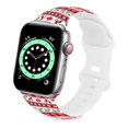 thumbnail image 5 of Correa De Reloj De Navidad Elk Regalos De Navidad Copo De Nieve Correa De Reloj Inteligente Compatible Con Reloj De 38 Mm, 40 Mm, 41 Mm, Correa De Silicona Suave De Repuesto Para La Serie 8/7/6/5/4/3/, 5 of 5