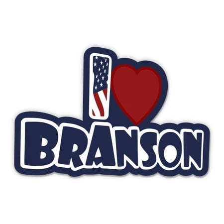 I Love Branson Missouri - 3" Vinyl Sticker - For Car Laptop Water Bottle Phone - Waterproof Decal