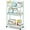 Mint Green, variant on 3-Tier Metal Rolling Cart, Slim Storage Cart, Mobile Shelving Unit Trolley with Wheels, Bathroom Tier,Bathroom Organizer Utility for Laundry Room, Office, Narrow Place, Black