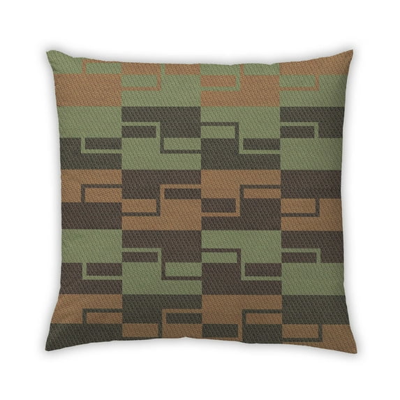 Ahgly Company Indoor Square Contemporary Throw Pillow, 18 inch by 18 inch