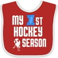 thumbnail image 3 of Inktastic My 1st Hockey Season Boys Baby Bib, 3 of 4