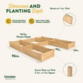 thumbnail image 6 of Greenes Fence  8' x 8' x 10.5" (3/4" Thick) U-Shaped Premium Cedar Raised Garden Bed, 6 of 8