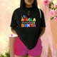 thumbnail image 3 of Letras Playera Blusa Con Estampado De La Abuela Mas Bonita Ropa Para Mujer Color Negro Talla Chica Marca Emil SaEs, 3 of 4