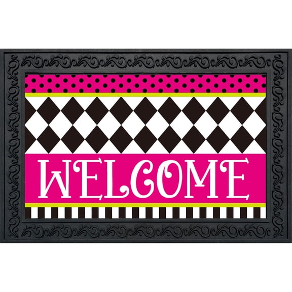 Briarwood Lane Neon Checkerboard Doormat