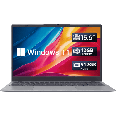 Coolby 15.6 inch Laptop , 12GB LPDDR4X RAM  512GB  SSD, Quad-Core N5095 Processor, Win 11 Pro Laptop with Full HD IPS Display, Notebook