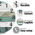 thumbnail image 3 of Wall Clock Silent Non Ticking Wall Clocks Battery Operated, Teal Rustic Clock Decorative for Kitchen Bathroom Bedroom Living Room(10 In), 3 of 4