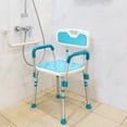 thumbnail image 5 of Healthline Shower Chair with Arms and Back, Shower Seat Bench Chair for Handicap, Disabled, Seniors, 5 of 7