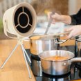 thumbnail image 4 of TABLZONE 1Set Small Tabletop Range Hood Silver Portable Extractor Fan for Home Kitchen Use, 4 of 7
