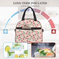 thumbnail image 4 of Naloa Strawberry And Flowers Print Lunch Bag for Women & Men Insulated Lunch Box or Cooler Lunch Tote Bags for Work, Travel, Outdoor, 4 of 5