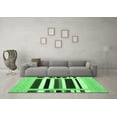 thumbnail image 3 of Ahgly Company Indoor Rectangle Abstract Emerald Green Contemporary Area Rugs, 2' x 5', 3 of 4