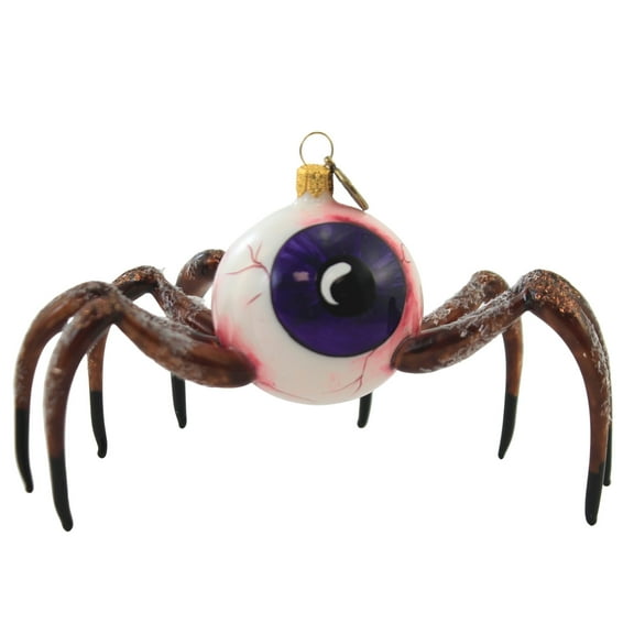 Creepy Spider Eye. - 1 Glass Ornament 5.75 Inch, Glass - Halloween Ornmament Bug Spooky 2020210