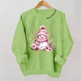 thumbnail image 2 of Ichuanyi Women's Crewneck Long Sleeve Christmas Graphic Sweatshirt Cute Christmas Print Casual Pullover Top, 2 of 5