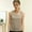 Beige, variant on JIANLAI Women Ribbed Sleeveless Tank Top, Crew Neck Casual Basic Knit, Lightweight Summer Undershirt