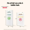 thumbnail image 3 of Dream On Me 2-in-1 Breathable 150 Ultra Coil Inner Spring Standard Crib & Toddler Mattress in White I Greenguard Gold Certified I JPMA Certified, 3 of 8