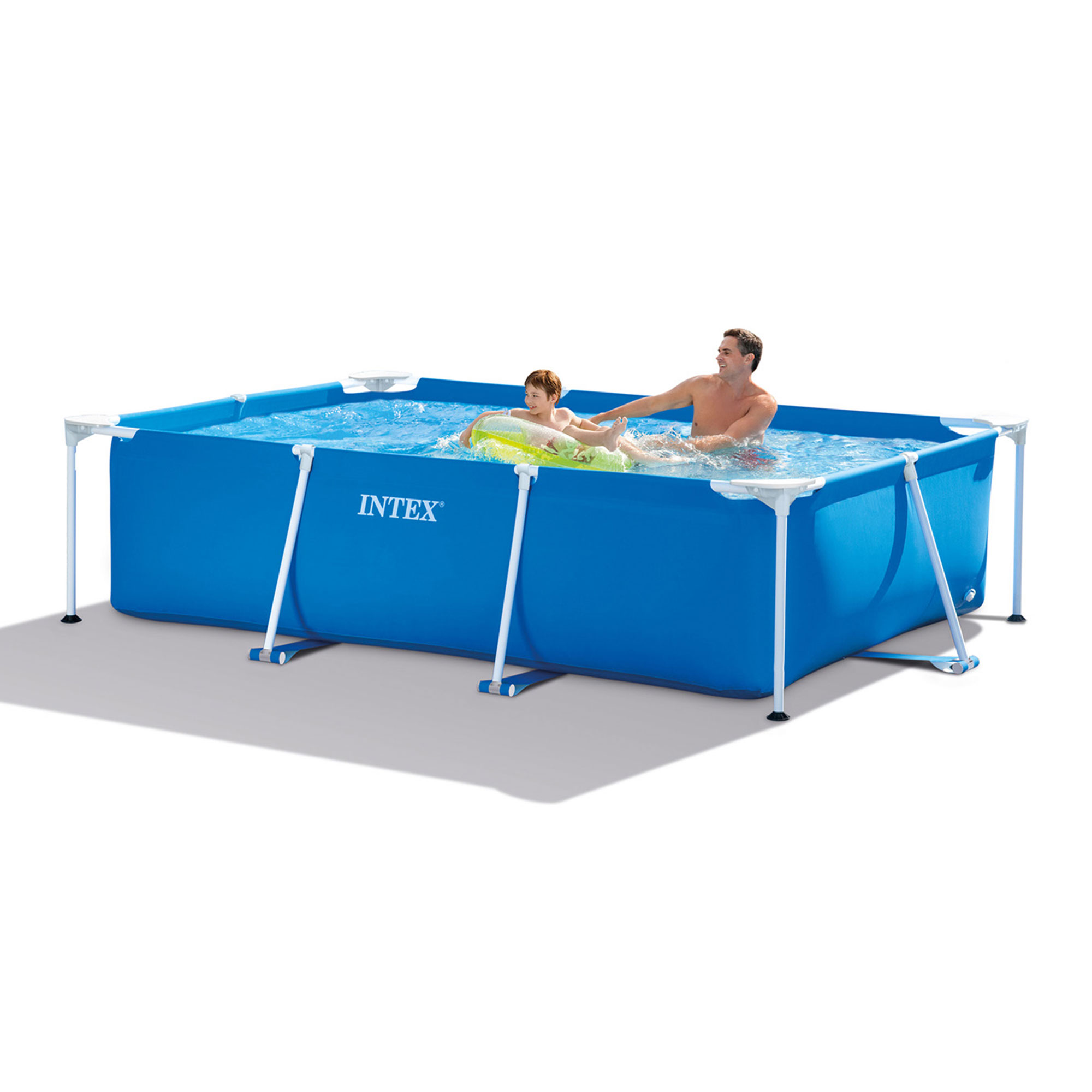 Intex 8.5ft x 26in Rectangular Frame Above Ground Swimming Pool, Blue - image 2 of 11