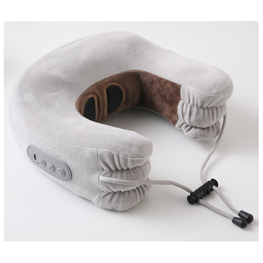 U-Shaped Cervical Massage Pillow EMS Pulse Remote Control Heating Neck Electric Massager Home  Gift