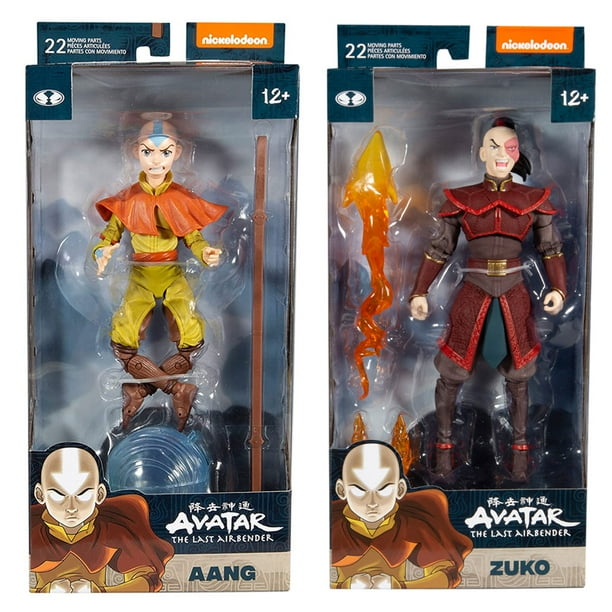 Mcfarlane Action Figures Nickelodeons Avatar The Last Airbender Set Of 2 Aang And Zuko7 