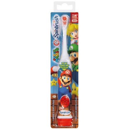 Arm And Hammer Kids Spinbrush Super Mario Powered Toothbrush - 1 Ea ...