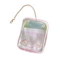 thumbnail image 2 of KLKCMS Clear Figure Display Bag PVC Small Figure Display Bag for Cards Small Figure Pink, 2 of 9