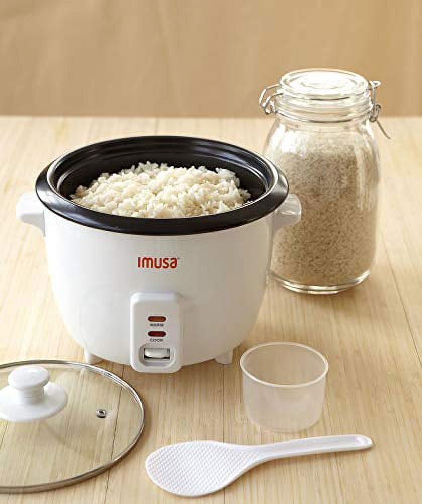 IMUSA 5 Cup Electric Nonstick Rice Cooker - White