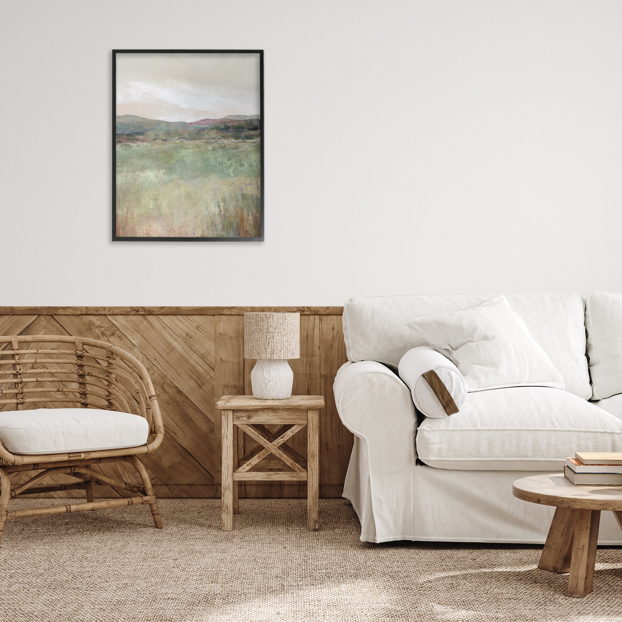 Stupell Industries Abstract Glimpse of Spring Black Framed Giclee Art, design by Carol Robinson