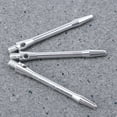 thumbnail image 3 of 3pcs 4.5 mm Aleación de aluminio Dardos Ejes Dardos Accesorios Vástagos de metal Barra de poste de aleación con rosca de tornillo estándar 2BA (plata), 3 of 7