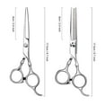 thumbnail image 3 of JAYWAYNE Professional Hair Cutting Scissors Set with Thinning Shears for Hair Cutting, 6.7 Inch Hair Scissors Kit for Home Salon, Barber, Hairdresser Grooming, 3 of 9