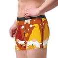 thumbnail image 2 of Sikiie Happy Thanksgiving Three Gnomes Print Men's Boxer Briefs, Elastic Waistband Boxer Briefs Leggings-Medium, 2 of 5