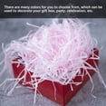 thumbnail image 4 of BrowQuartz Crinkle Paper Raffia Shreds Shredded Boxes Filling Material Decoration Packaging Confetti Christmas Grass Accessories Light Pink, 4 of 6