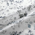 thumbnail image 5 of Fragrantex Floral Print Blue Kitchen Curtains 36"L Sets for Small Window,2 Panels,Rod Pocket, 5 of 5
