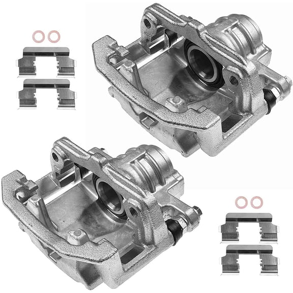 A-Premium Brake Caliper Assembly with Bracket Compatible with Pontiac G8 2008-2009 V6 3.6L Rear Driver and Passenger Side 2-PC Set