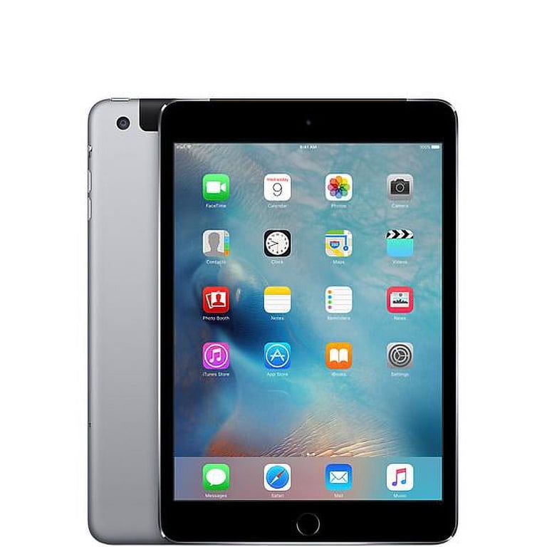 Apple iPad Mini 4, 128GB, Space Gray, Wi-Fi + Cellular, Unlocked