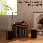 EYESEN Bluetooth Turntable HiFi System and record player with 36W Speakers & Magnetic Cartridge