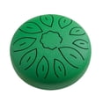 thumbnail image 1 of 11-Note C Key Carbon Steel Ethereal Drum, 6 Inch (155mm) Percussion Instrument with 2 Drum Mallets, Music Book, 6 Finger Picks, Note Sticker & Carrying Bag - Green (MOQ 5, Available in, 1 of 5