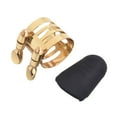 thumbnail image 2 of Sax Mouthpiece Clamp Reed Clip Clarinet Soprano Alto Tenor Sax with Rubber Cover, 2 of 9