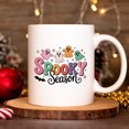 thumbnail image 1 of Spooky Season Mug, Colorful Halloween Mug, Cute Ghost Mug, Autumn Vibes, Ceramic Coffee Mug, Hot Chocolate Mug, Halloween Gift, 1 of 6