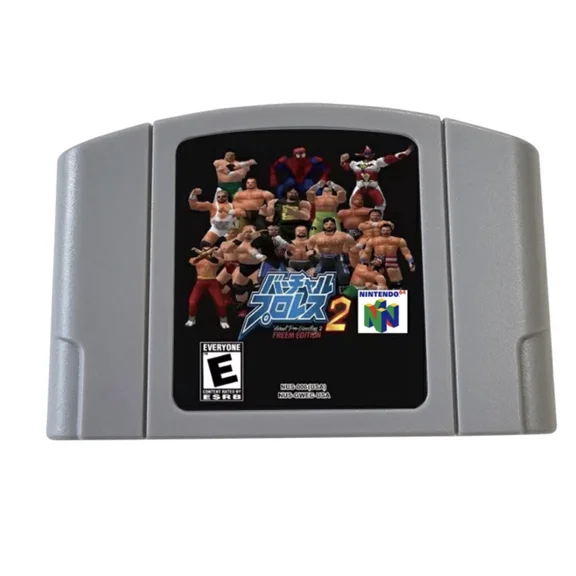 Virtual Pro Wrestling 2 FREEM Edition- N64 Game Cartridge (US Version)​​